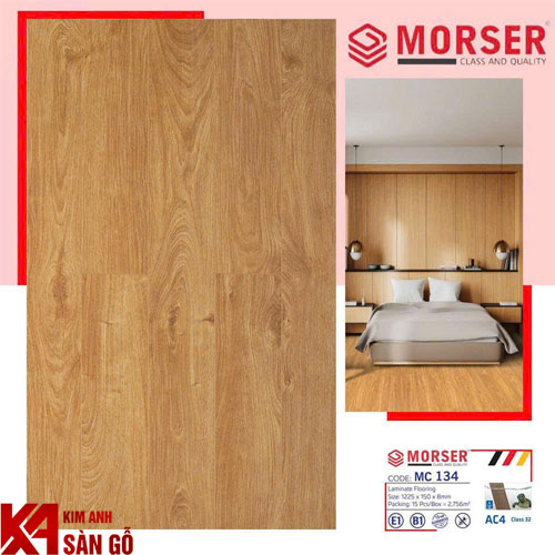 Sàn Gỗ Công Nghiệp 8MM MORSER MC-134